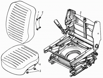 купить Подушка + спинка водительского сиденья (поролон)