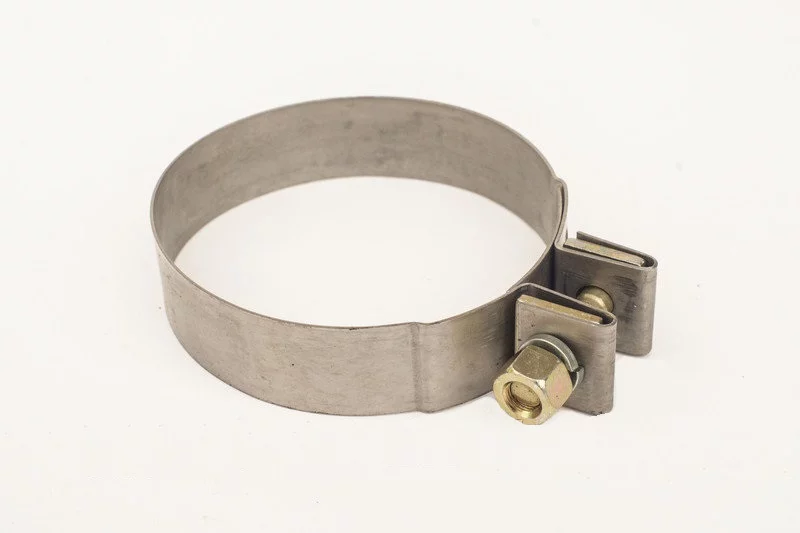 купить Хомут металлорукава ЕВРО силовой нержавейка (D=110-115 мм)КМД